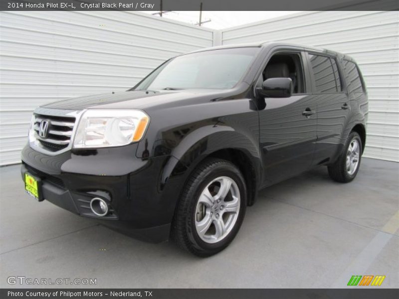 Crystal Black Pearl / Gray 2014 Honda Pilot EX-L