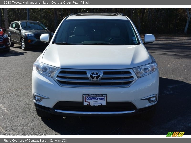 Cypress Green Pearl / Black 2013 Toyota Highlander Limited