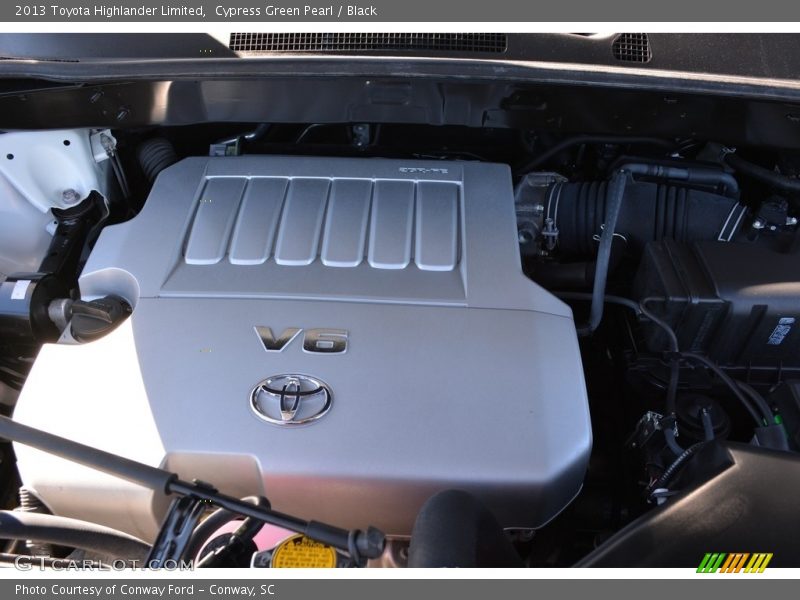 Cypress Green Pearl / Black 2013 Toyota Highlander Limited