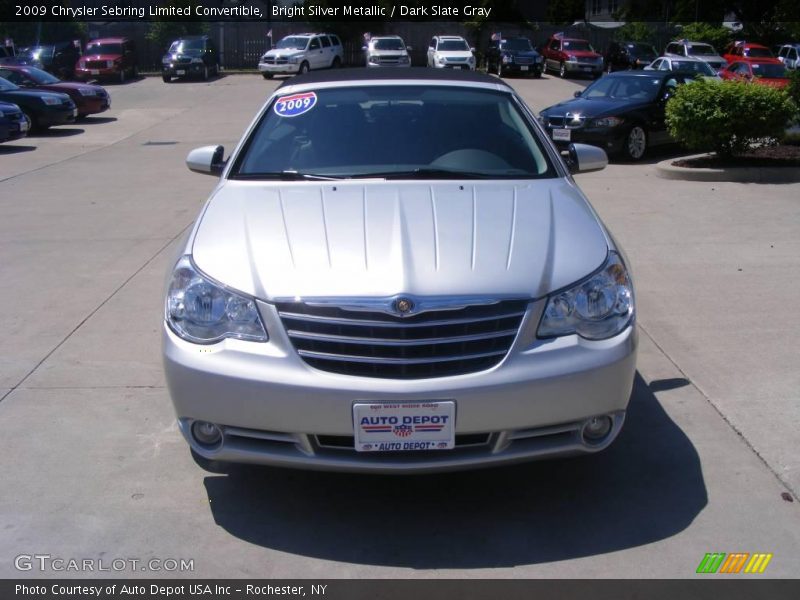 Bright Silver Metallic / Dark Slate Gray 2009 Chrysler Sebring Limited Convertible