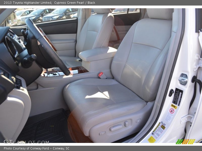 Cypress Green Pearl / Black 2013 Toyota Highlander Limited