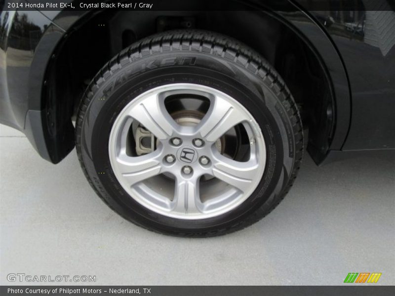 Crystal Black Pearl / Gray 2014 Honda Pilot EX-L