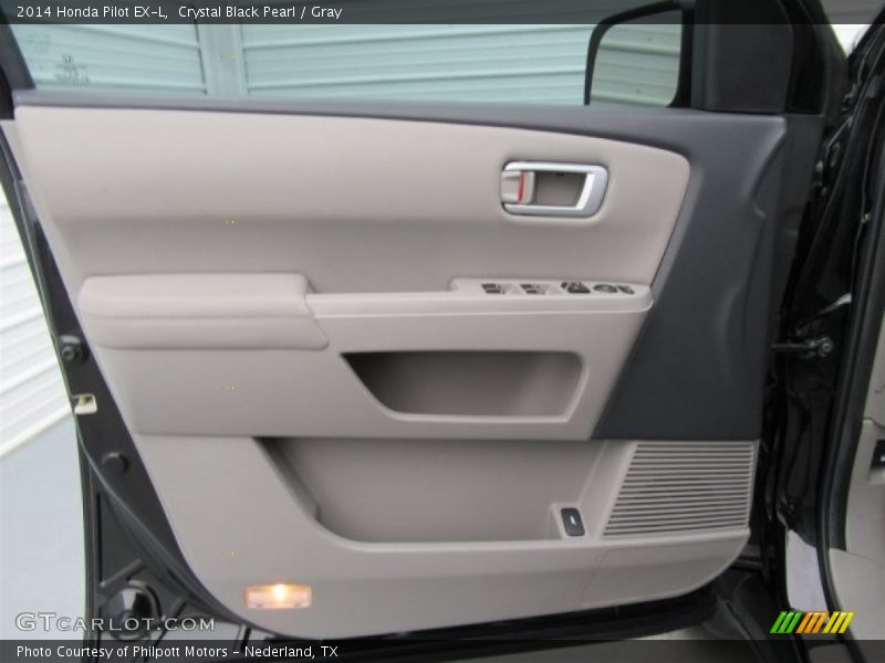 Crystal Black Pearl / Gray 2014 Honda Pilot EX-L