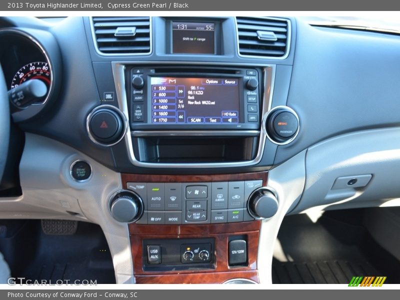 Cypress Green Pearl / Black 2013 Toyota Highlander Limited
