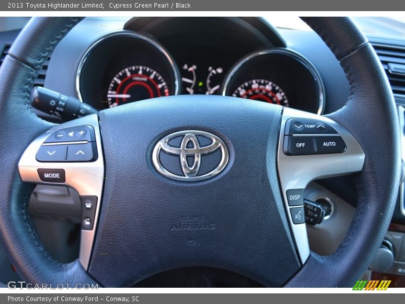 Cypress Green Pearl / Black 2013 Toyota Highlander Limited