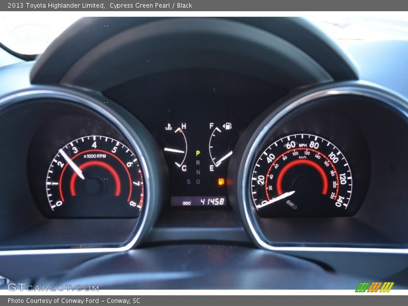 Cypress Green Pearl / Black 2013 Toyota Highlander Limited