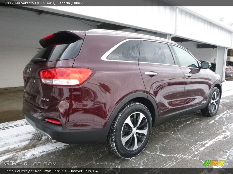 Sangria / Black 2017 Kia Sorento EX V6 AWD