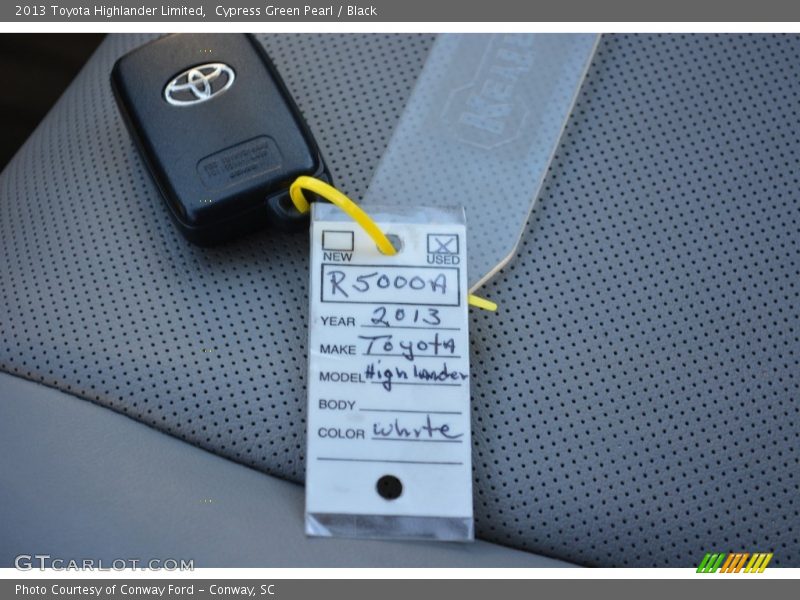 Cypress Green Pearl / Black 2013 Toyota Highlander Limited