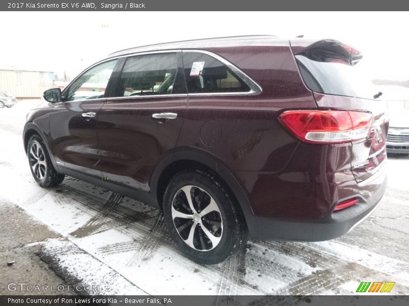 Sangria / Black 2017 Kia Sorento EX V6 AWD