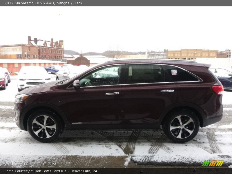 Sangria / Black 2017 Kia Sorento EX V6 AWD