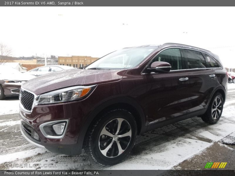 Sangria / Black 2017 Kia Sorento EX V6 AWD