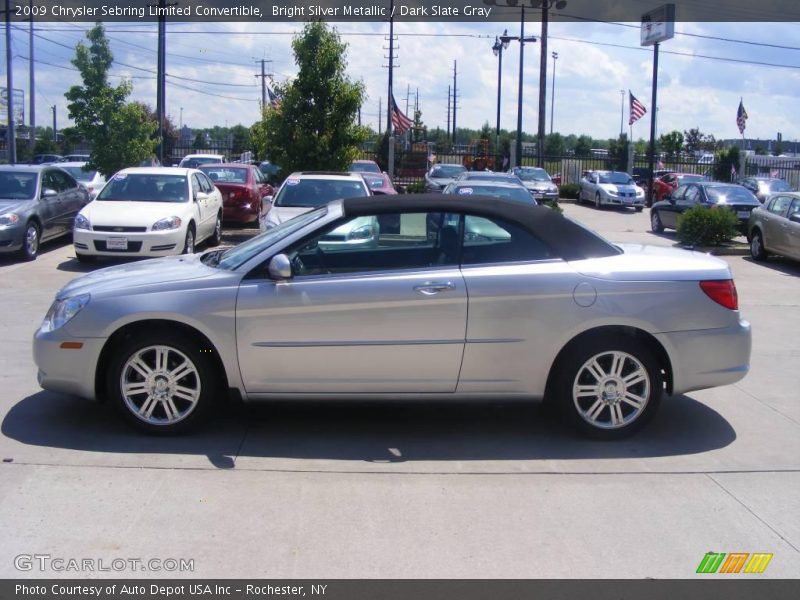 Bright Silver Metallic / Dark Slate Gray 2009 Chrysler Sebring Limited Convertible