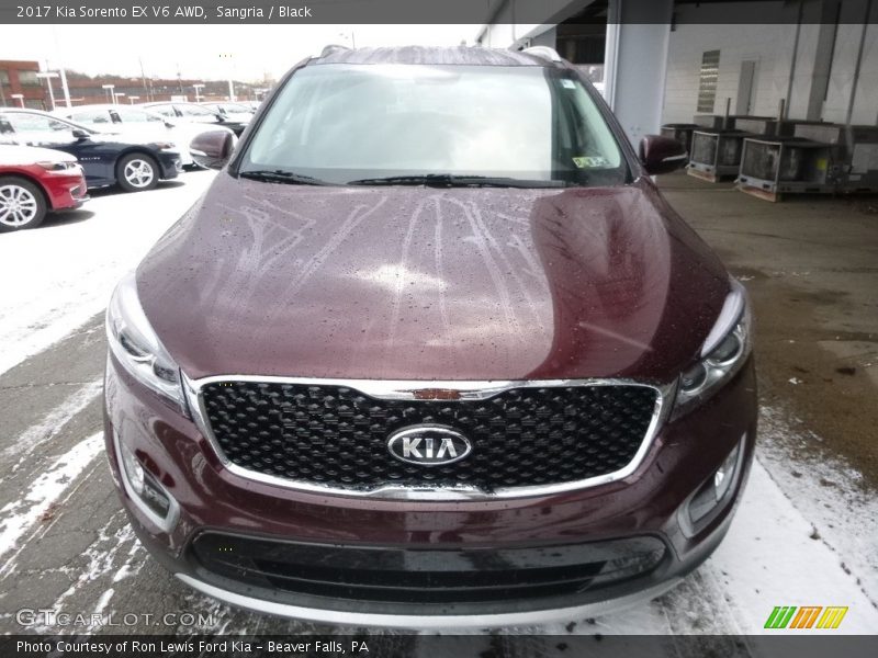 Sangria / Black 2017 Kia Sorento EX V6 AWD