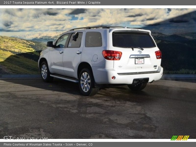 Blizzard Pearl White / Graphite 2017 Toyota Sequoia Platinum 4x4