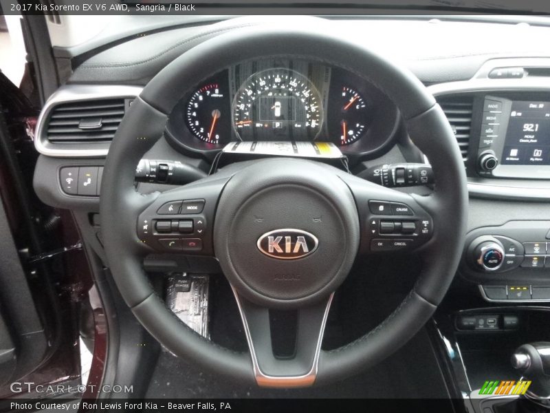 Sangria / Black 2017 Kia Sorento EX V6 AWD