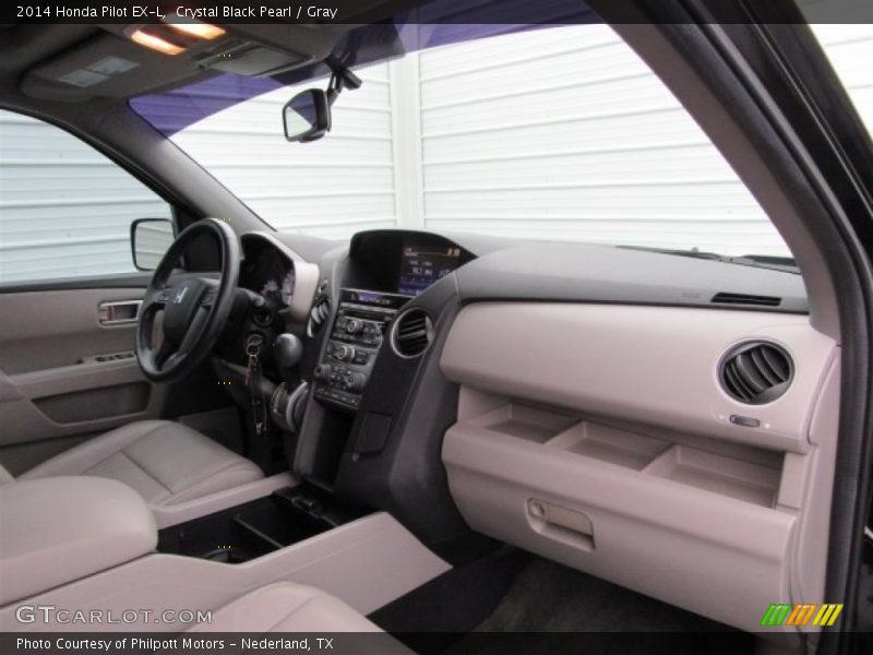 Crystal Black Pearl / Gray 2014 Honda Pilot EX-L