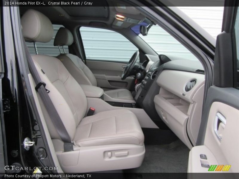Crystal Black Pearl / Gray 2014 Honda Pilot EX-L