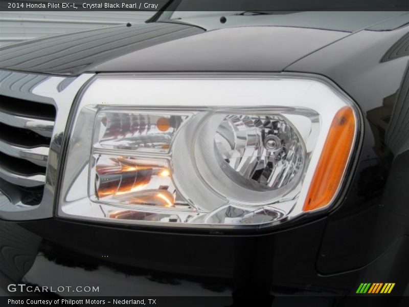 Crystal Black Pearl / Gray 2014 Honda Pilot EX-L
