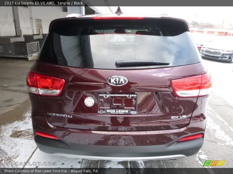 Sangria / Black 2017 Kia Sorento EX V6 AWD