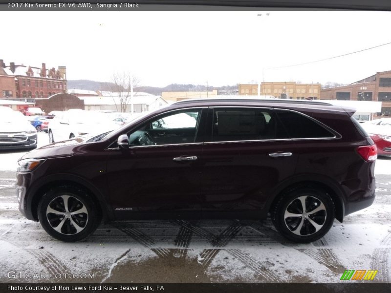 Sangria / Black 2017 Kia Sorento EX V6 AWD