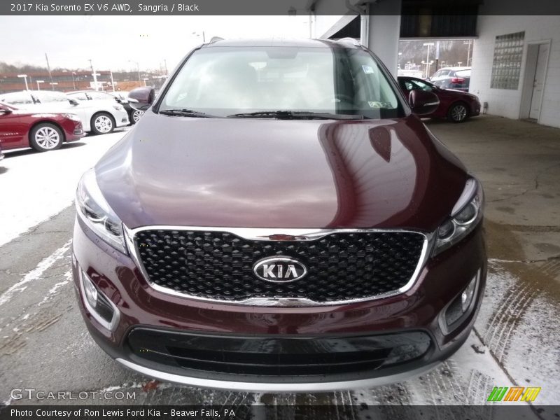 Sangria / Black 2017 Kia Sorento EX V6 AWD