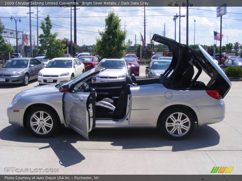 Bright Silver Metallic / Dark Slate Gray 2009 Chrysler Sebring Limited Convertible