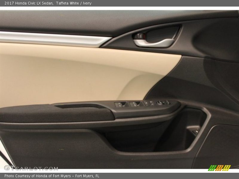 Taffeta White / Ivory 2017 Honda Civic LX Sedan