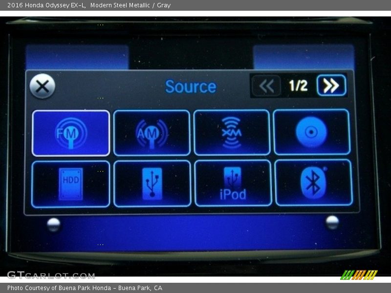 Modern Steel Metallic / Gray 2016 Honda Odyssey EX-L