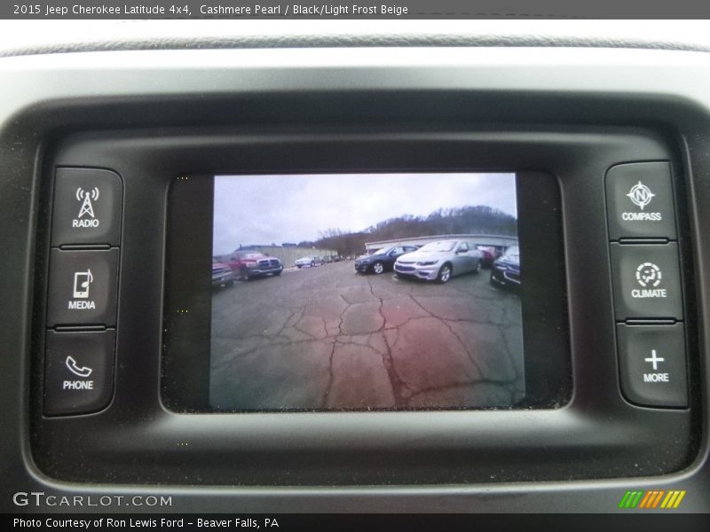 Cashmere Pearl / Black/Light Frost Beige 2015 Jeep Cherokee Latitude 4x4