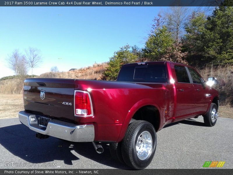 Delmonico Red Pearl / Black 2017 Ram 3500 Laramie Crew Cab 4x4 Dual Rear Wheel