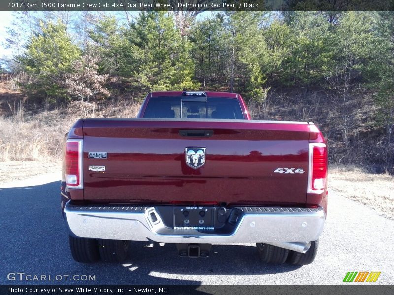Delmonico Red Pearl / Black 2017 Ram 3500 Laramie Crew Cab 4x4 Dual Rear Wheel