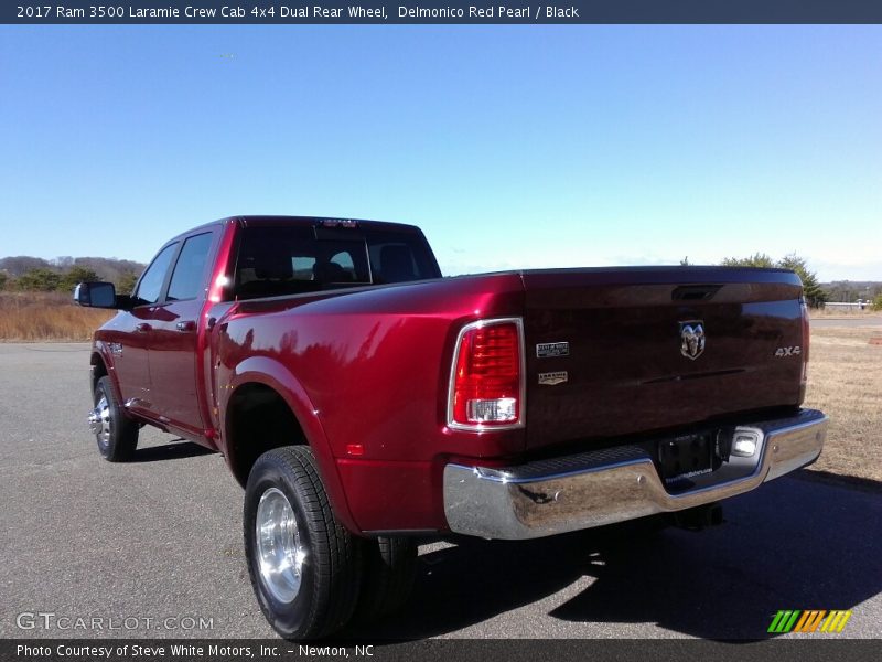 Delmonico Red Pearl / Black 2017 Ram 3500 Laramie Crew Cab 4x4 Dual Rear Wheel