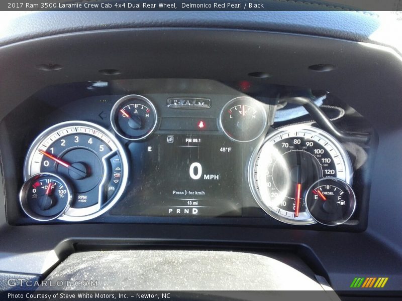  2017 3500 Laramie Crew Cab 4x4 Dual Rear Wheel Laramie Crew Cab 4x4 Dual Rear Wheel Gauges