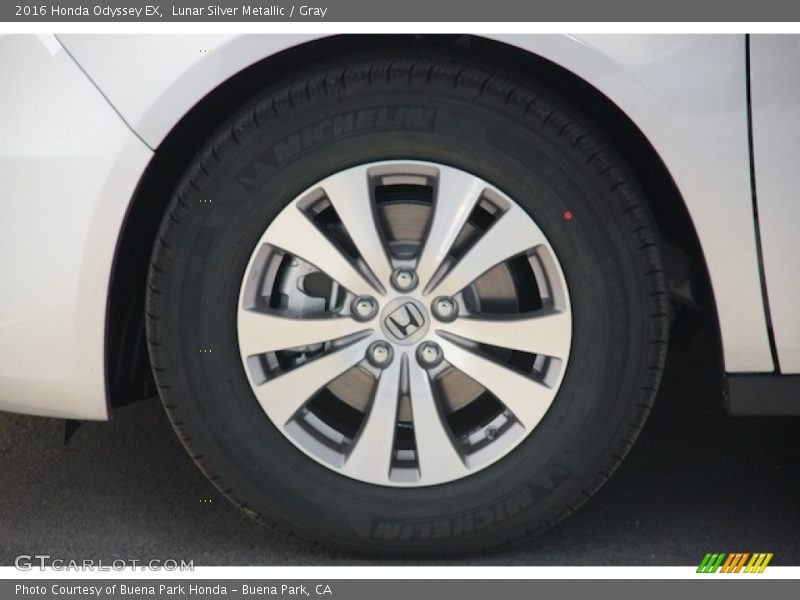 Lunar Silver Metallic / Gray 2016 Honda Odyssey EX