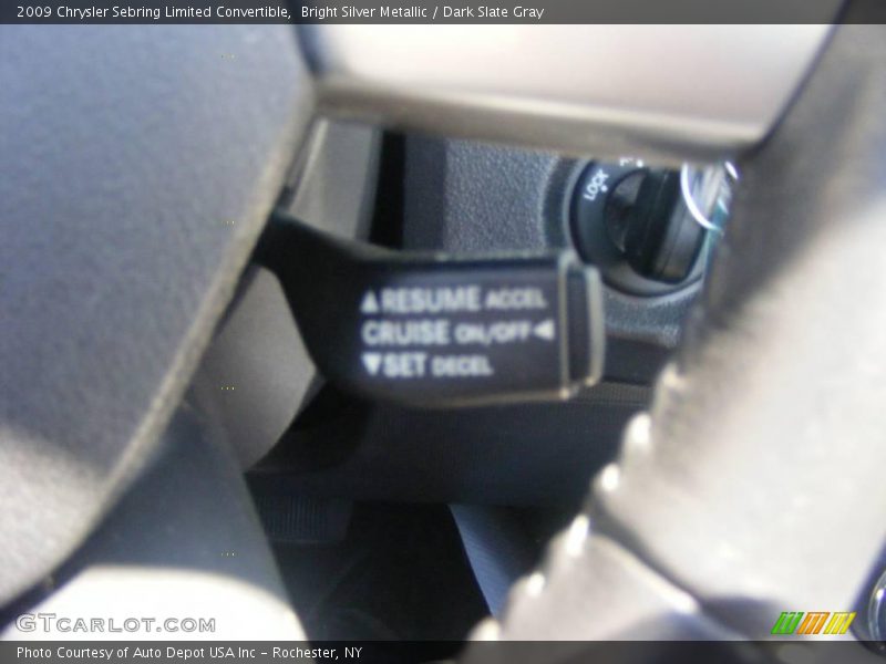 Bright Silver Metallic / Dark Slate Gray 2009 Chrysler Sebring Limited Convertible