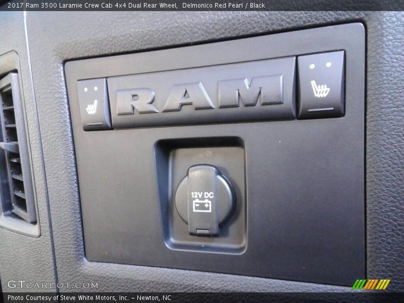 Delmonico Red Pearl / Black 2017 Ram 3500 Laramie Crew Cab 4x4 Dual Rear Wheel