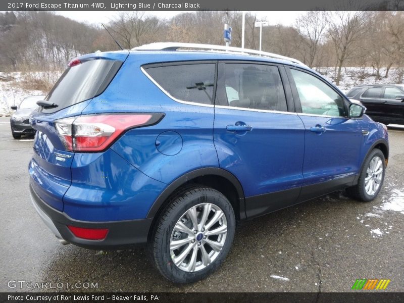 Lightning Blue / Charcoal Black 2017 Ford Escape Titanium 4WD