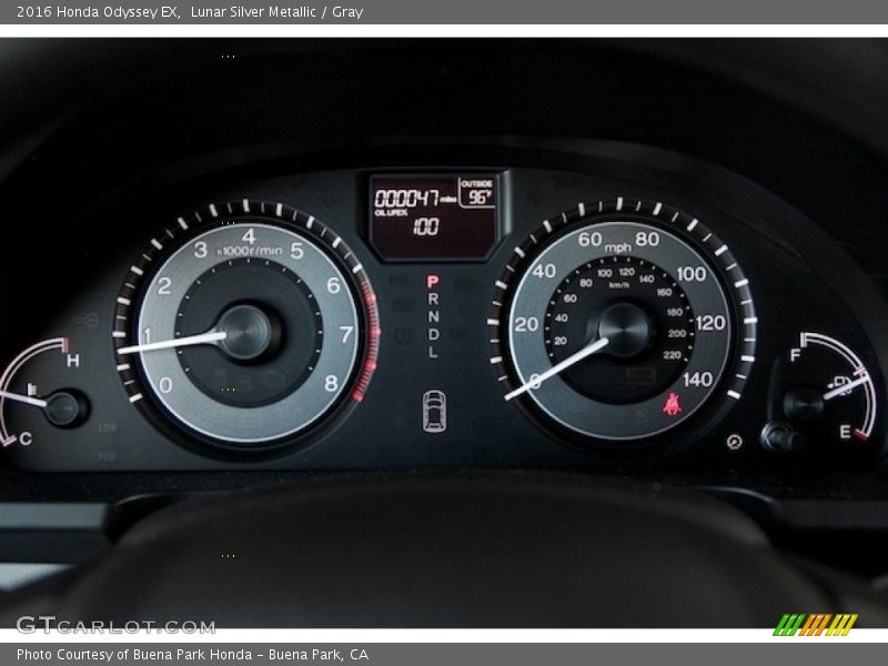 Lunar Silver Metallic / Gray 2016 Honda Odyssey EX