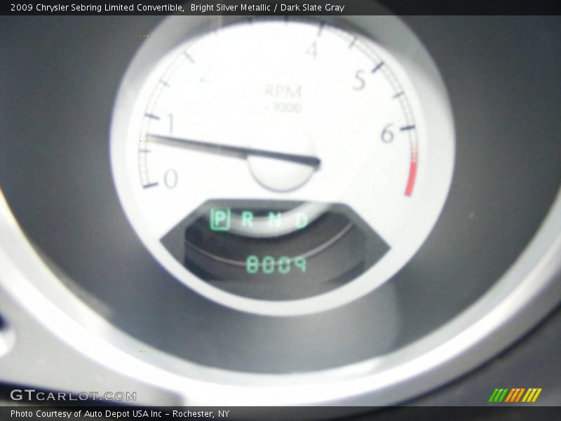 Bright Silver Metallic / Dark Slate Gray 2009 Chrysler Sebring Limited Convertible