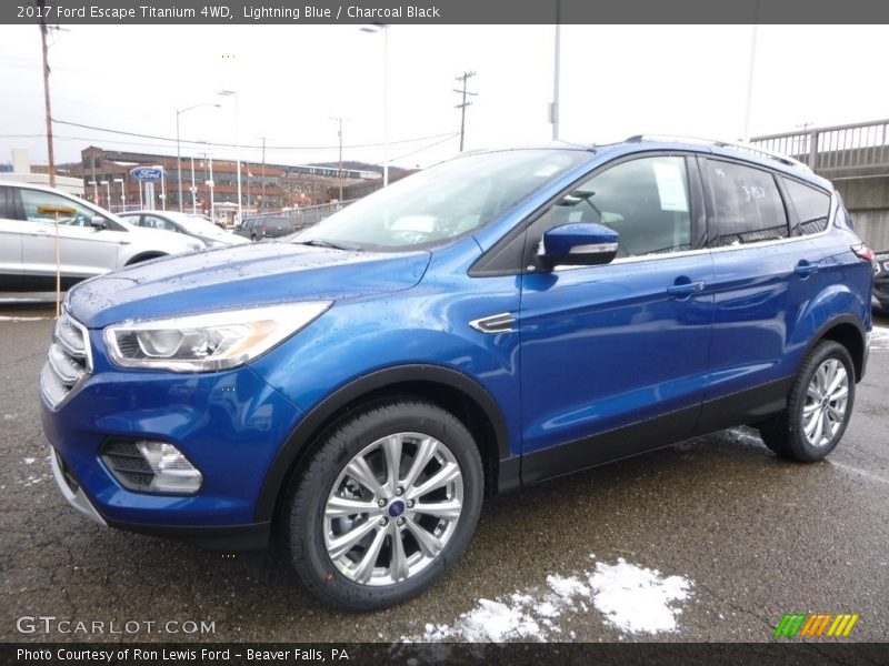 Lightning Blue / Charcoal Black 2017 Ford Escape Titanium 4WD