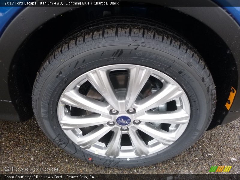 Lightning Blue / Charcoal Black 2017 Ford Escape Titanium 4WD
