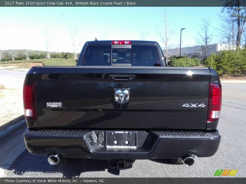 Brilliant Black Crystal Pearl / Black 2017 Ram 1500 Sport Crew Cab 4x4