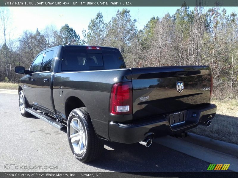 Brilliant Black Crystal Pearl / Black 2017 Ram 1500 Sport Crew Cab 4x4