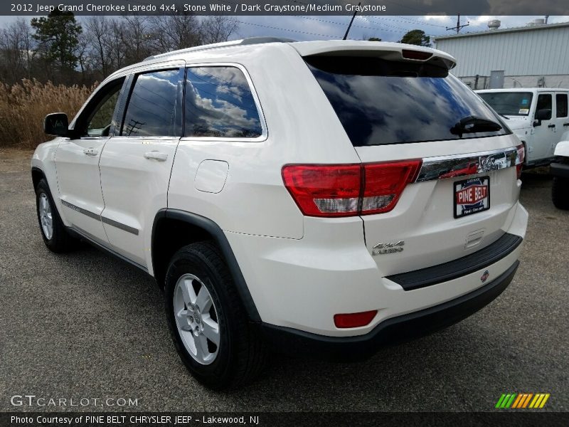 Stone White / Dark Graystone/Medium Graystone 2012 Jeep Grand Cherokee Laredo 4x4