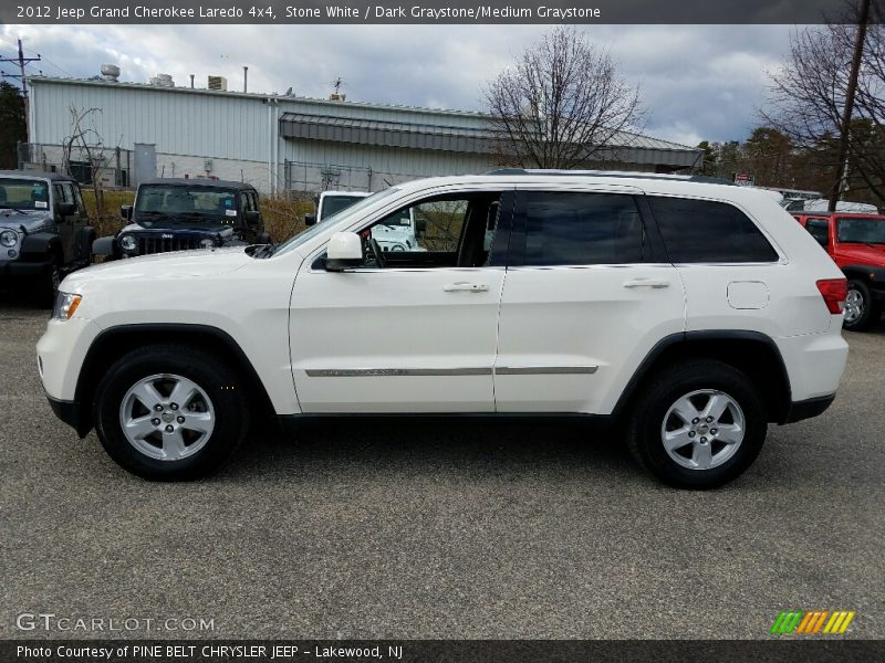 Stone White / Dark Graystone/Medium Graystone 2012 Jeep Grand Cherokee Laredo 4x4
