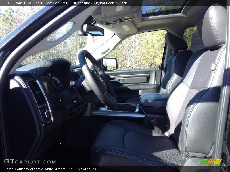 Brilliant Black Crystal Pearl / Black 2017 Ram 1500 Sport Crew Cab 4x4