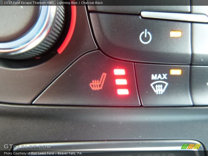 Lightning Blue / Charcoal Black 2017 Ford Escape Titanium 4WD
