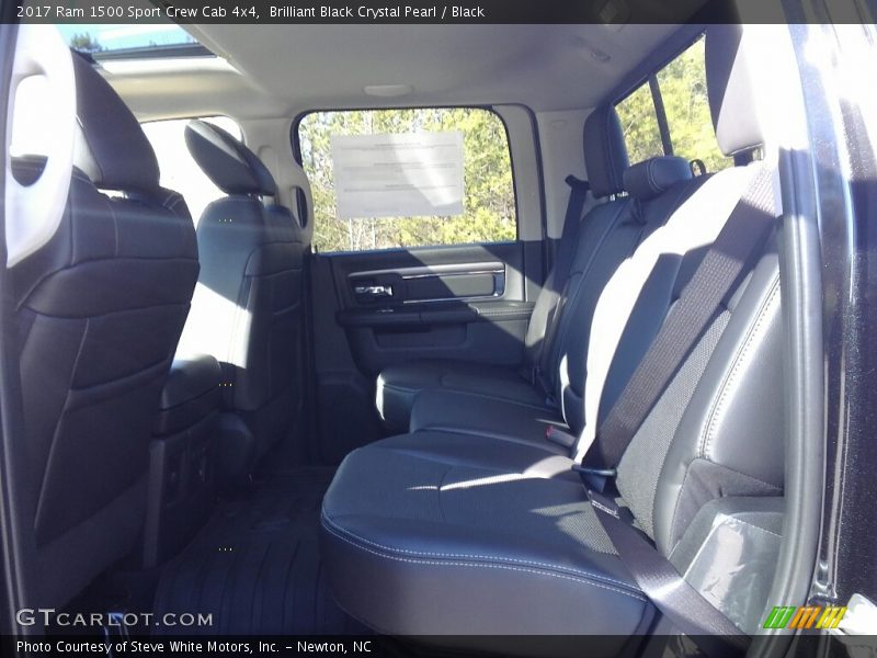 Brilliant Black Crystal Pearl / Black 2017 Ram 1500 Sport Crew Cab 4x4