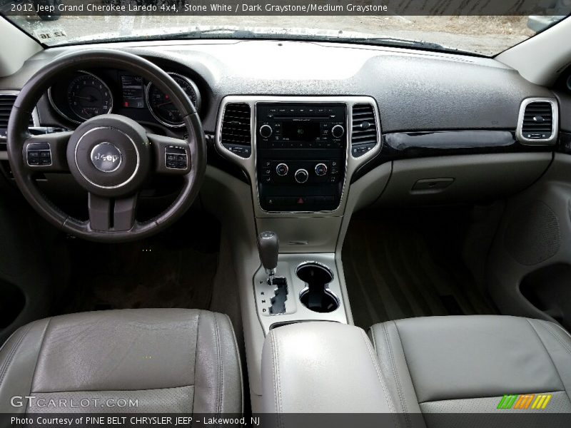 Stone White / Dark Graystone/Medium Graystone 2012 Jeep Grand Cherokee Laredo 4x4