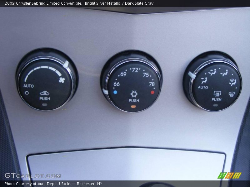 Bright Silver Metallic / Dark Slate Gray 2009 Chrysler Sebring Limited Convertible